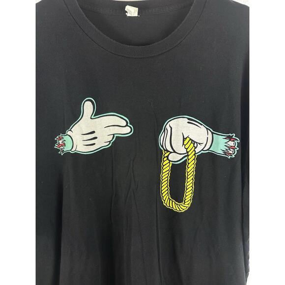 Run The Jewels T Shirt 2XL Black Graphic Tee Gold Chain Hands Hip Hop Rap - Picture 3 of 7